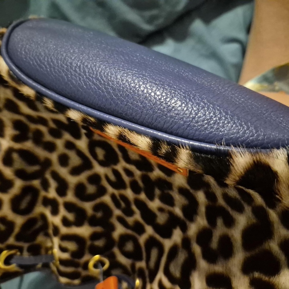 Marc By Marc Jacobs Leopard Print Tote with Blue Accents - Picture 10 of 10